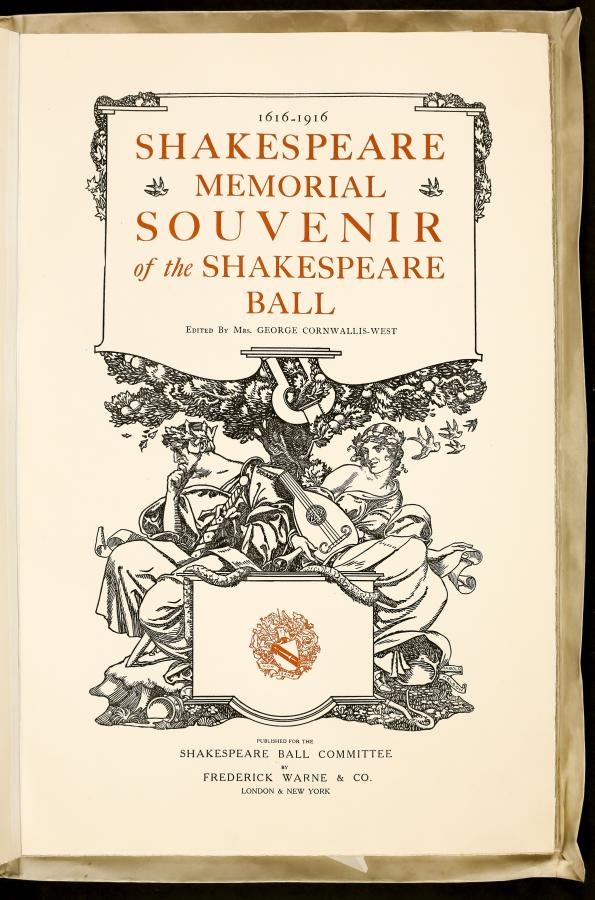 Shakespeare Memorial Souvenir of the Shakespeare Ball: 1616-1916 
