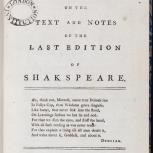 Thumbnail for Remarks, Critical and Illustrative, on the Text and Notes of the Last Edition of Shakspeare