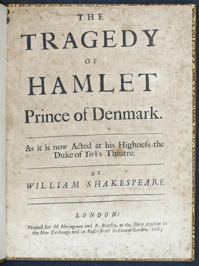 The Tragedy of Hamlet Prince of Denmark, as it is Now Acted at his Highness the Duke of York&#039;s Theatre