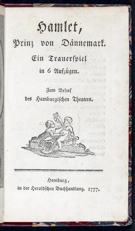 Hamlet, Prinz von Dännemark: ein Trauerspiel in 6 Aufzügen