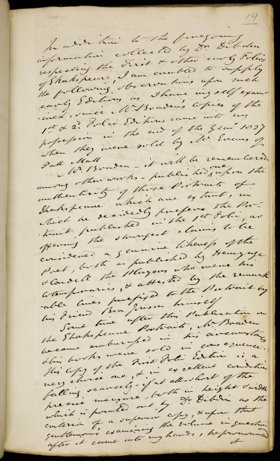 A Notebook Containing Information about Early Editions of Shakespeare, Collected from Various Sources
