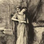 Thumbnail for B18 Shakespeare Quotation. Othello Collection: Emilia and Othello